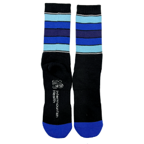 Blue & Black Athletic Socks